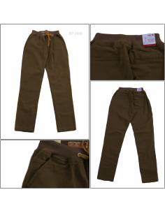 Celana Panjang Cewek Rib Kolor Red-up M-L