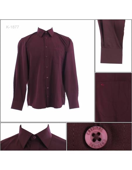 Kemeja Formal Cowok  Regular Lengan Panjang Cardinal S-XL