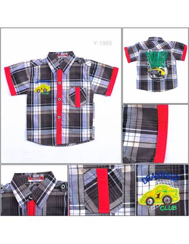 Kemeja Anak Cowok Lengan Pendek Lisan 4