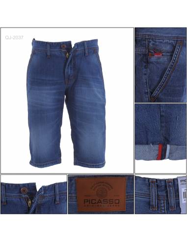 Celana Pendek Jeans Cowok Reguler Picasso 27-32