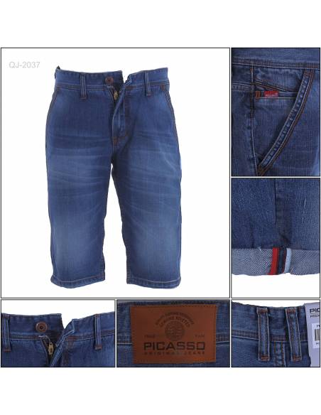 Celana Pendek Jeans Cowok Reguler Picasso 27-32