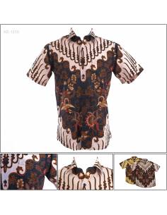 Kemeja Batik Cowok Slim Fit Lengan Pendek Hanspeter M-XL