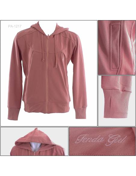 Jaket Jumper Hoodie Cewek Fenda M-XL