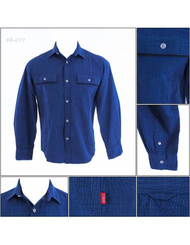 Kemeja Cowok Lengan Panjang Gabrielle S-XL