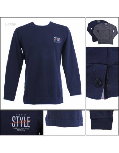 Kaos Oblong Cowok Lengan Panjang Vintage M-XL