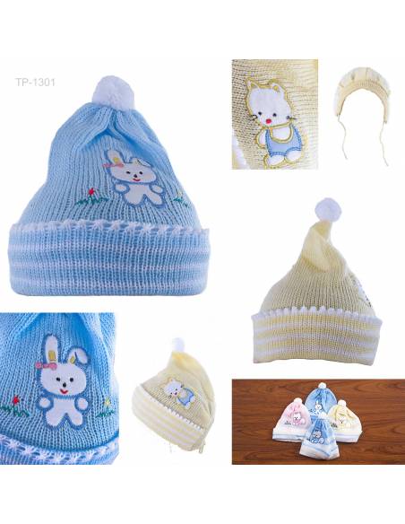 Topi Kupluk Bayi Rajut