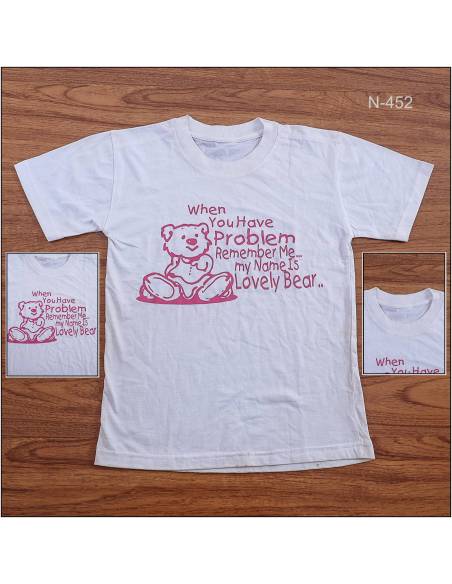 Kaos Oblong/T-shirt Anak Cewek Lengan Pendek All Size