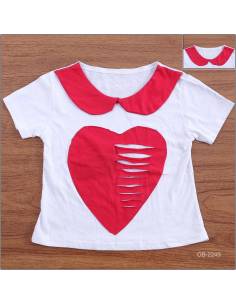 Obral Kaos Oblong Anak Cewek Lengan Pendek All Size