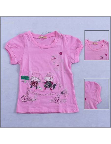 Obral Kaos Oblong Anak Cewek Lengan Pendek 4