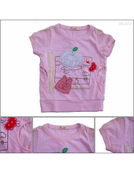Kaos Anak Cewek Lengan Pendek Bonella All Size