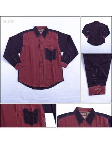 Obral Kemeja Cowok Reguler Lengan Panjang Yoko...