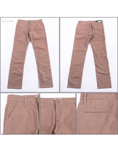 Celana Panjang Katun Slim Fit Cowok Stretch...