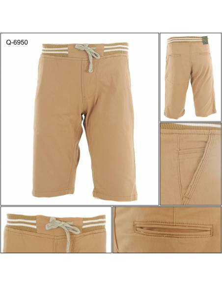 Celana Pendek Cowok Rib Kolor Erce 28-32