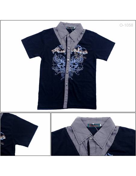 Kaos Anak Cowok Lengan Pendek M-2XL