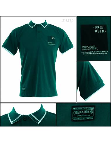 Kaos Kerah Cowok Stretch Lengan Pendek Osella M-XL