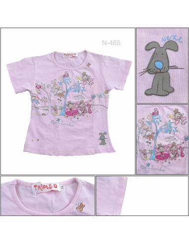 Kaos Oblong/T-shirt Anak Cewek Lengan Pendek...