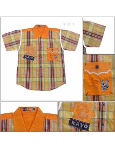 Kemeja Anak Cowok Lengan Pendek