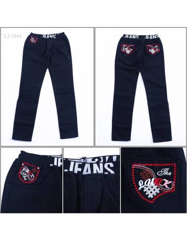 Celana Panjang Jeans Cewek Rib Kolor Sen Kwang...