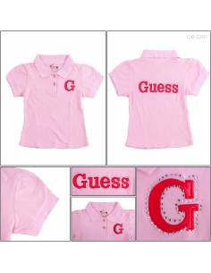 Obral Kaos Kerah Anak Cewek Lengan Pendek Guess 17