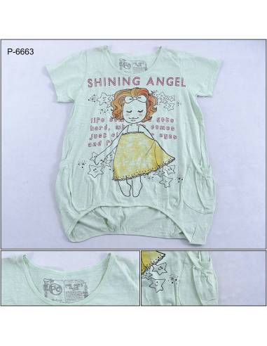 Kaos Oblong Cewek Lengan Pendek Pure Chics M