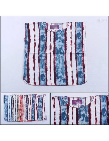 Atasan Kaos Cewek Tanpa Lengan Omuda All Size