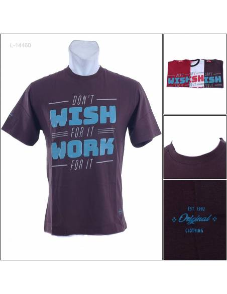 Kaos Oblong Cowok Lengan Pendek Can M-L