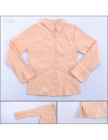 Kemeja Cewek Lengan Panjang All Size