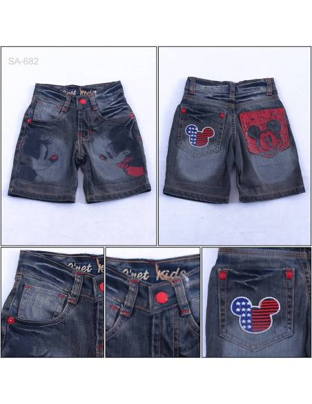 Celana Pendek Jeans Anak  Cewek Onet 4-6