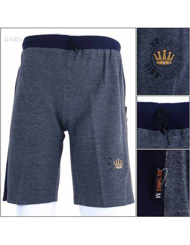 Celana Pendek Rib Kolor Cowok Six Three M