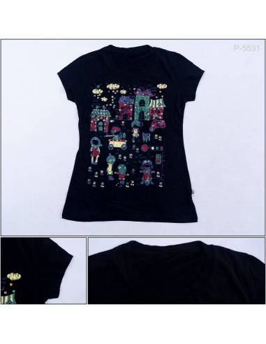 Kaos Oblong Cewek Lengan Pendek All Size