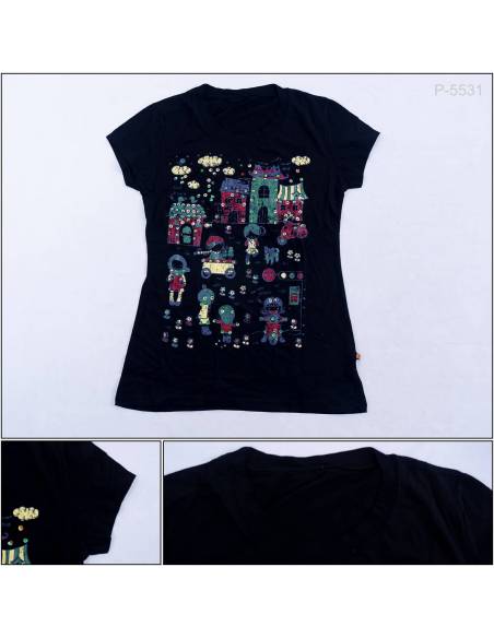 Kaos Oblong Cewek Lengan Pendek All Size