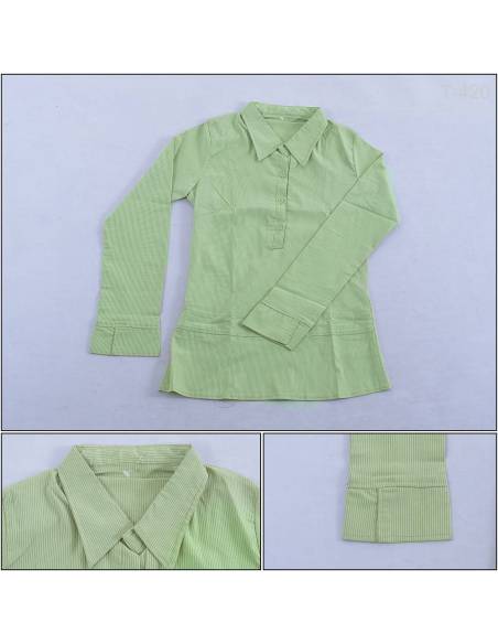 Kemeja Cewek Lengan Panjang All Size