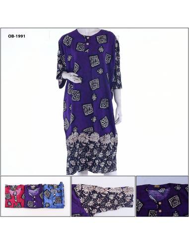 Daster Ibu Lengan Pendek 3/4 Marisa All Size