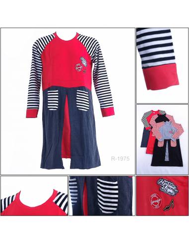 Dress Cewek Lengan Panjang All Size