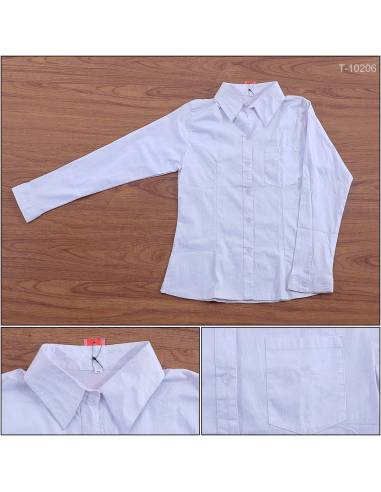 Kemeja Putih Cewek Lengan Panjang Orlena M