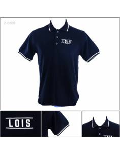 Kaos Kerah Cowok Slim Fit Lengan Pendek Lois M-XL