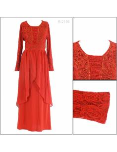 Long Dress Lengan Panjang Cewek Beauty All Size