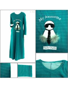 Long Dress Cewek Extu All Size