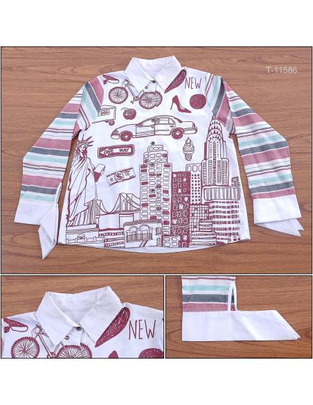 Kemeja Cewek Lengan Panjang  JOIE All Size