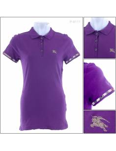 Kaos Kerah Cewek Lengan Pendek Burberry M