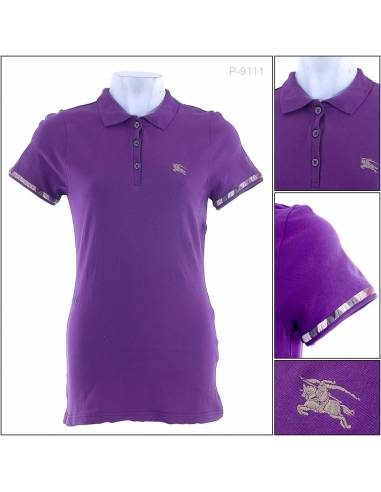 Kaos Kerah Cewek Lengan Pendek Burberry M