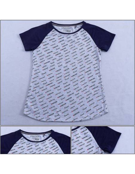 Kaos Oblong Cewek Lengan Pendek Cressida M