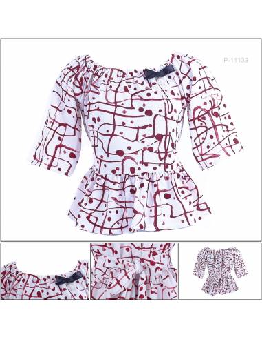 Atasan Kaos Cewek Lengan Pendek 3/4 Mizzle