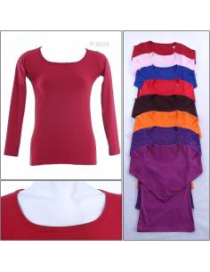 Kaos Cewek Manset Lengan Panjang Polos In Glad