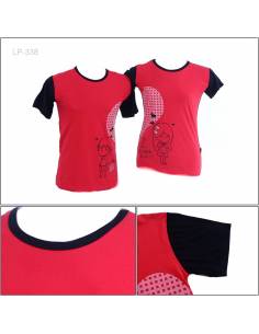 Kaos Oblong Reglan Cauple Lengan Pendek Can All size