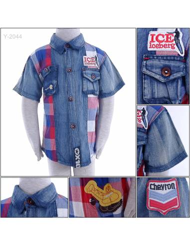 Kemeja Anak Cowok Lengan Pendek Jty 5