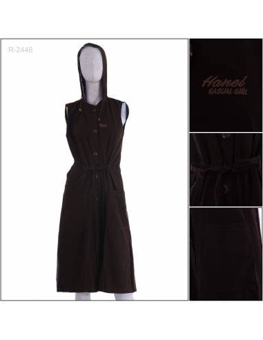 Overal Panjang Cewek Tanpa Lengan Hanel M-XL