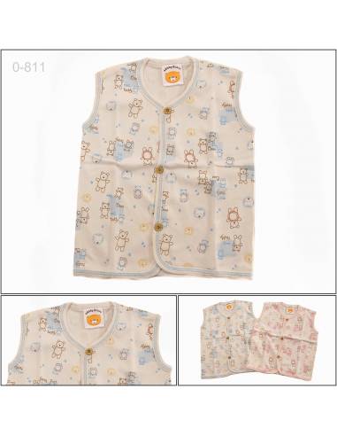 Baju Bayi Tanpa Lengan Abby Bear L