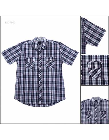 Kemeja Cowok Regular Lengan Pendek Nominate XL