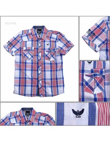 Kemeja Cowok Slim Fit Lengan Pendek Csjlr Raw...